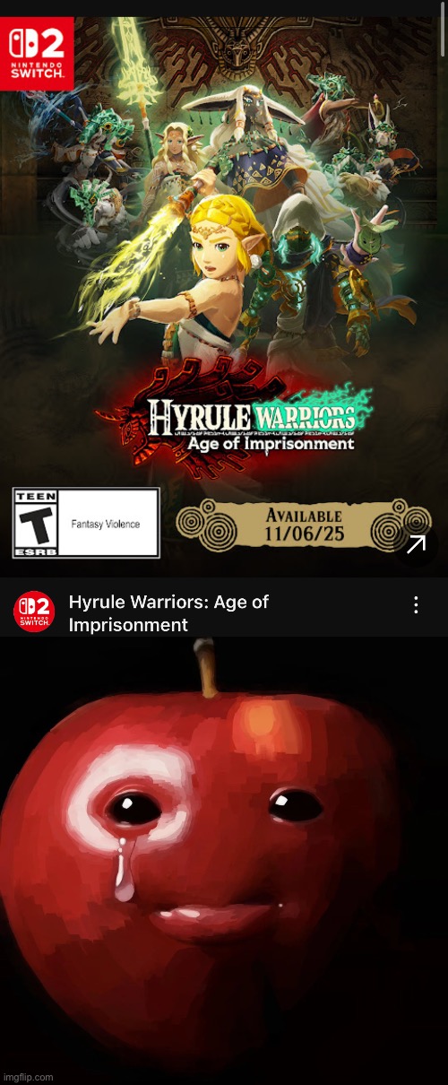Dude it looks so fucking awesome but my ass isn’t getting a switch 2 when will switch 2 piracy be a thing | image tagged in sad apple | made w/ Imgflip meme maker