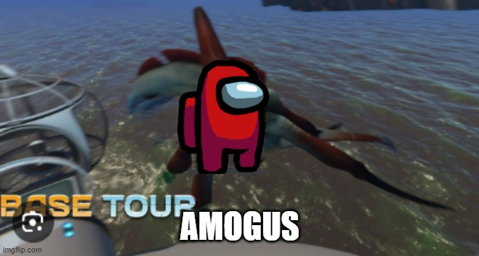 Amogus | AMOGUS | image tagged in scary boogy | made w/ Imgflip meme maker