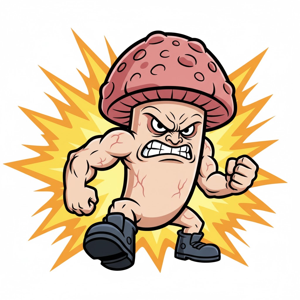 angry penis mushroom Blank Meme Template