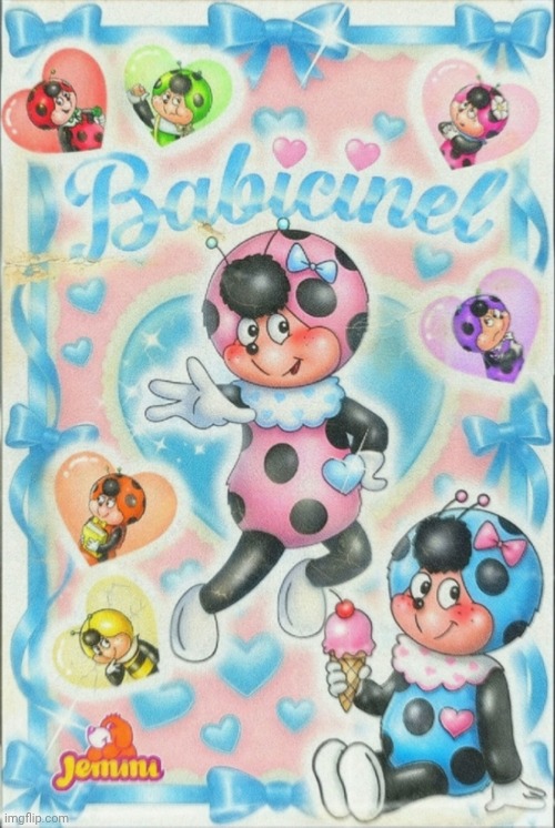 Babicinel (Babimiel) love ladybug heroine cartoon 1992 | image tagged in babicinel,retro,ladybug,80s,kawaii,cococinel | made w/ Imgflip meme maker