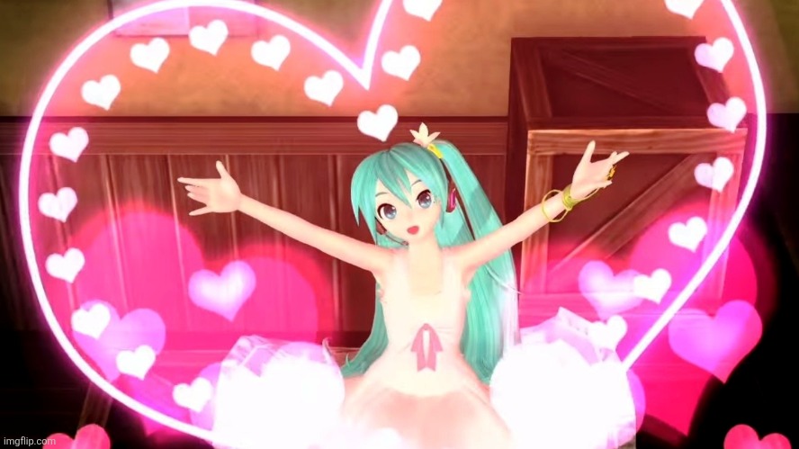 Miku HEARTS | image tagged in miku hearts | made w/ Imgflip meme maker
