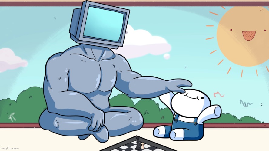 Pat on the head computer chess | image tagged in pat on the head computer chess | made w/ Imgflip meme maker