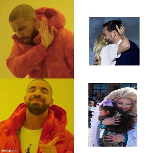 hugs | image tagged in drake no/yes | made w/ Imgflip meme maker