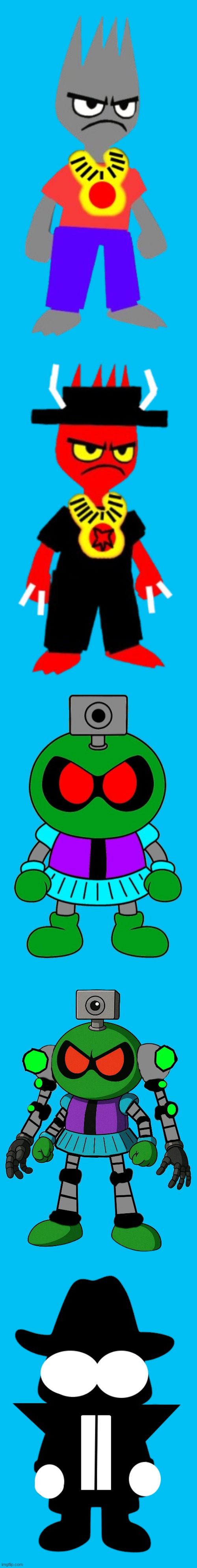 Hell's bunch, including Lucifer and Gigas Metal Cory ( Their true forms ) | image tagged in ocs | made w/ Imgflip meme maker