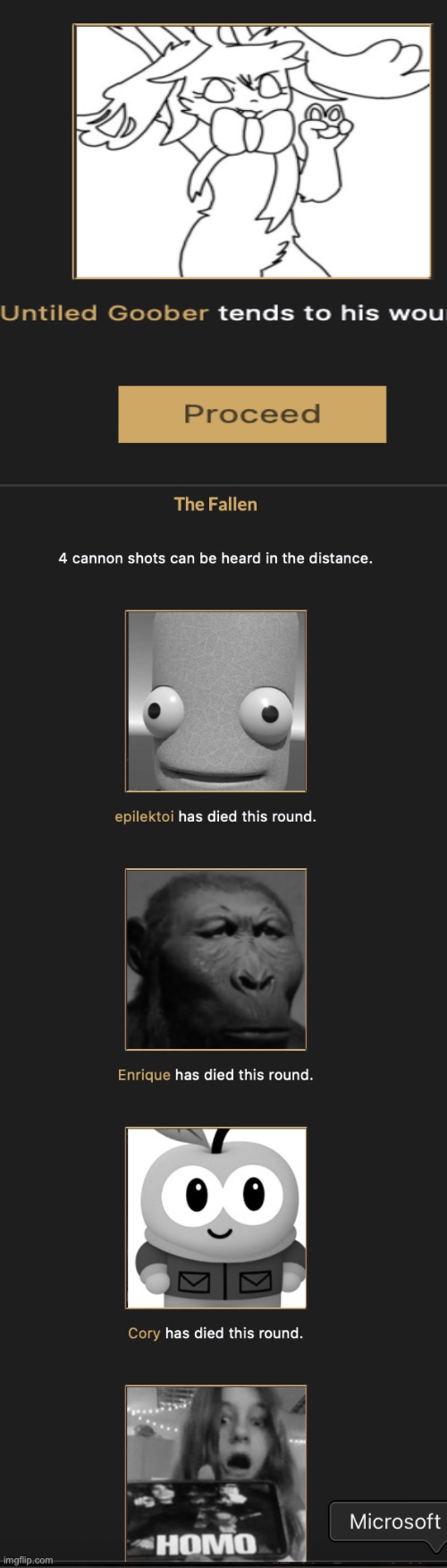 final note + Fallen day 1 | made w/ Imgflip meme maker