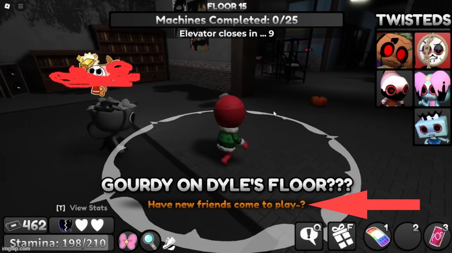 gourdy on dyle's floor (not recorded by me) | made w/ Imgflip meme maker