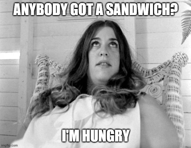 Choke on It | ANYBODY GOT A SANDWICH? I'M HUNGRY | image tagged in dark humor,myth | made w/ Imgflip meme maker