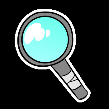 magnifying glass dandys world Blank Meme Template