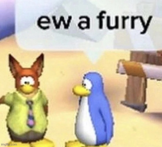 New template | image tagged in ew a furry | made w/ Imgflip meme maker