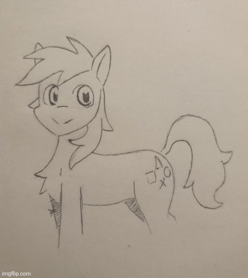 High Quality Pump but he's a pony Blank Meme Template