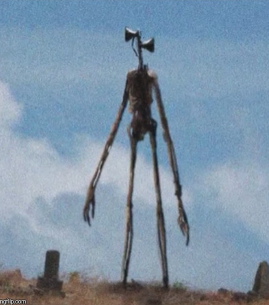 Siren head Blank Meme Template