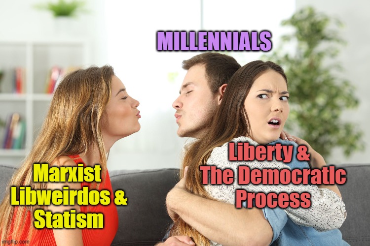 Mamdani, Bernie, AOC:  the World Boomers give as a parting gift is MARXIST | MILLENNIALS; Liberty &  
The Democratic
Process; Marxist 
Libweirdos &
Statism | image tagged in marxism,millennials,baby boomers,bernie sanders,crazy aoc,nyc | made w/ Imgflip meme maker