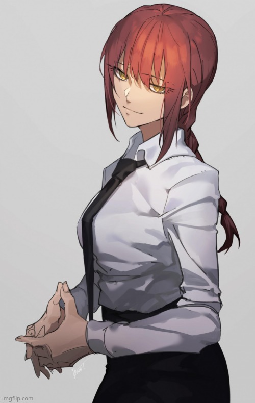 Makima Chainsaw man | image tagged in makima chainsaw man | made w/ Imgflip meme maker