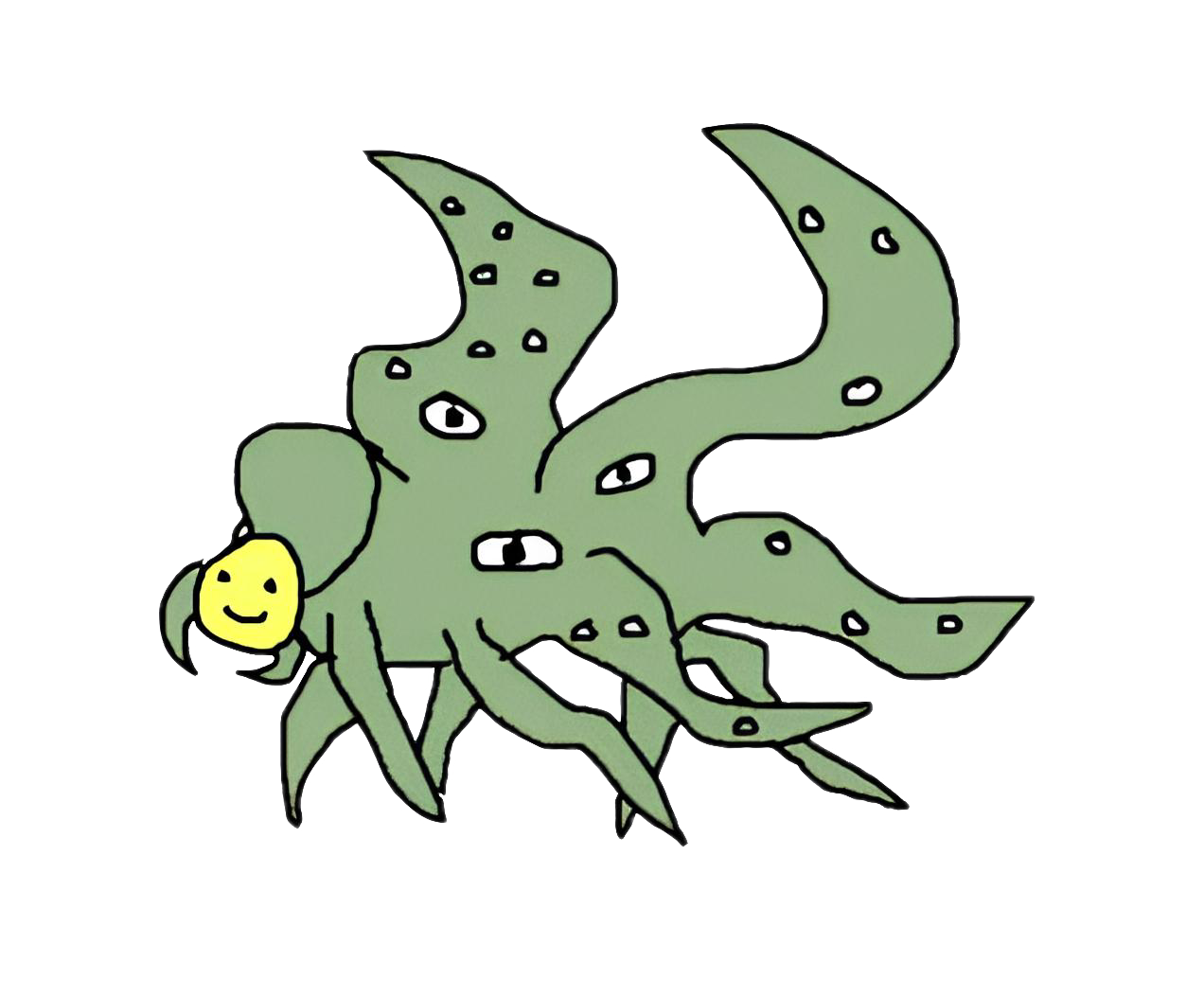Shoggoth Smile Mask Blank Meme Template
