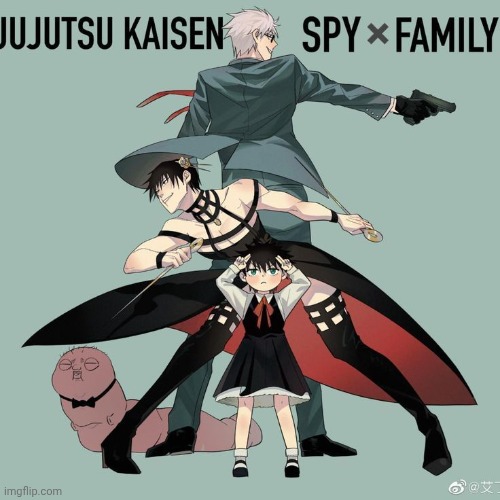 "What's your favorite anime?" "Jujutsu X Family" | made w/ Imgflip meme maker