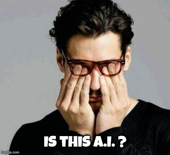 Reacting to Liberals | Is this A.I. ? | image tagged in reacting to liberals | made w/ Imgflip meme maker