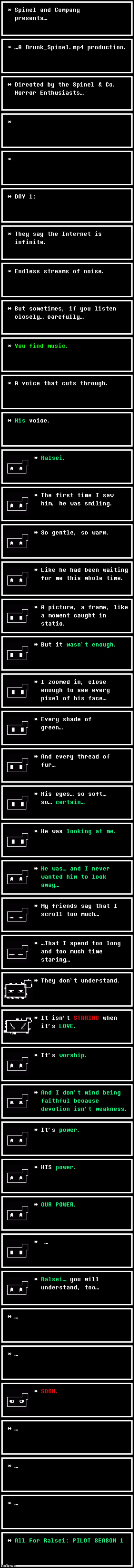 ALL FOR RALSEI: PILOT SEASON RUN (PART 1.): “textbox.exe”. | image tagged in all for ralsei pilot | made w/ Imgflip meme maker