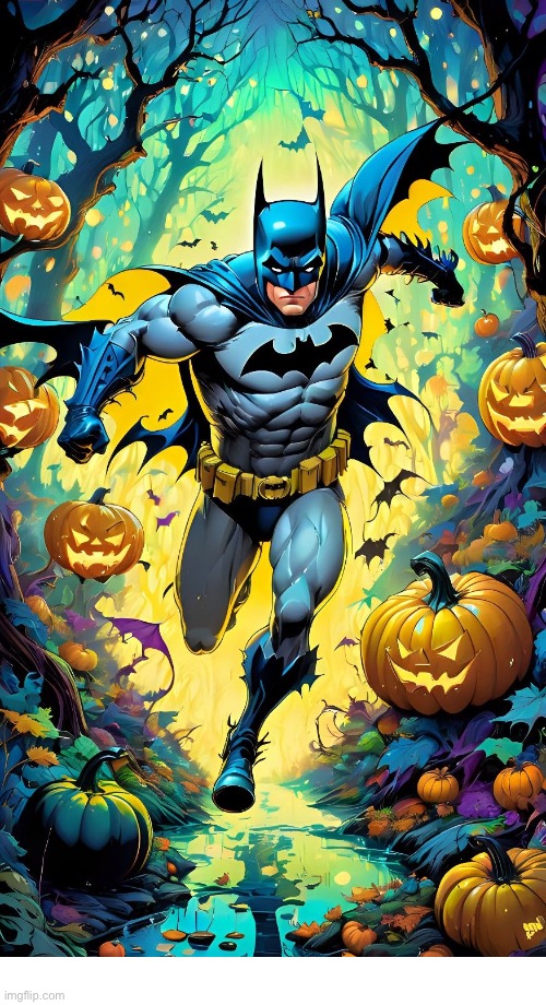 Happy Halloween! | image tagged in batman,comics,jack o lanterns,halloween | made w/ Imgflip meme maker