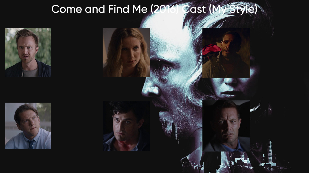 Come and Find Me (2016) Cast (My Style) Blank Meme Template