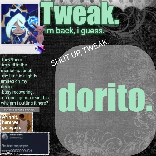 the 29th announcement template. | dorito. | image tagged in the 29th announcement template | made w/ Imgflip meme maker