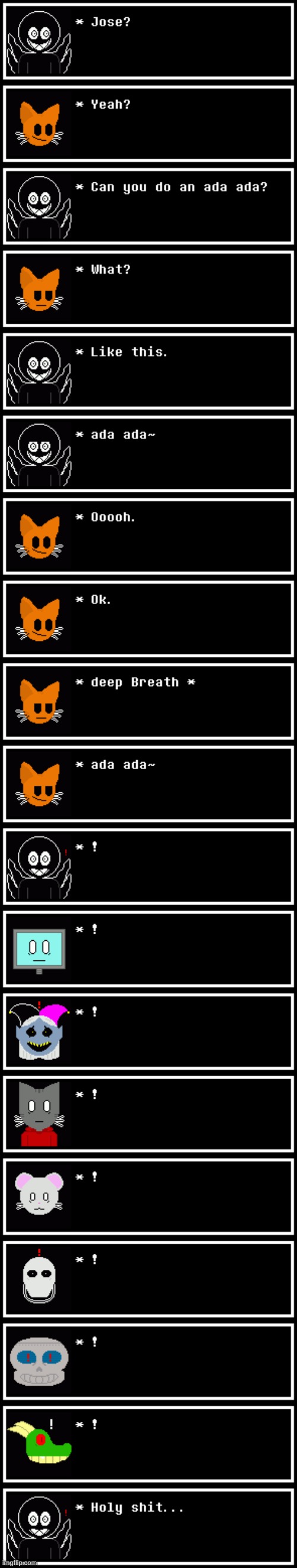 (just a skit I thought up lol) (isnt it "ara ara"? -Gabriel) | image tagged in dont kill me | made w/ Imgflip meme maker