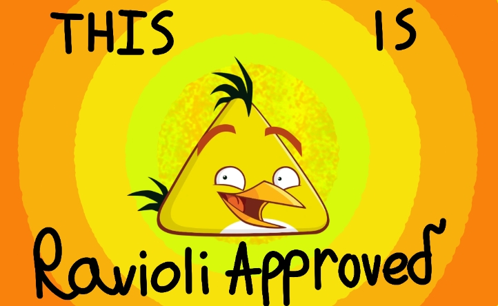 This [THING] is Ravioli Approved  (Chuck from Angry Birds) Blank Meme Template