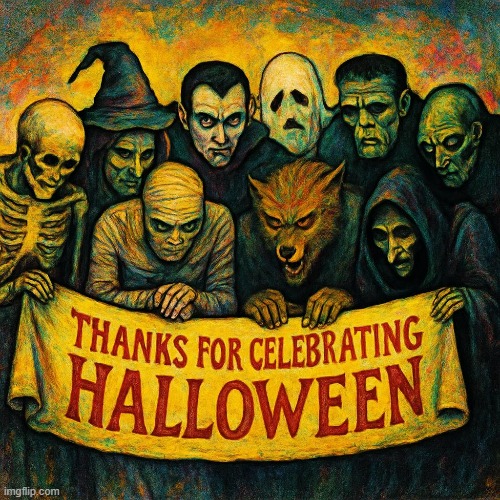 Thank You For This Spooky Journey And Also Goodbye Spooktober And Have A Happy Halloween May The Journey Continue Next Year | image tagged in memes,halloween,happy halloween,october,spooky month,spooktober | made w/ Imgflip meme maker