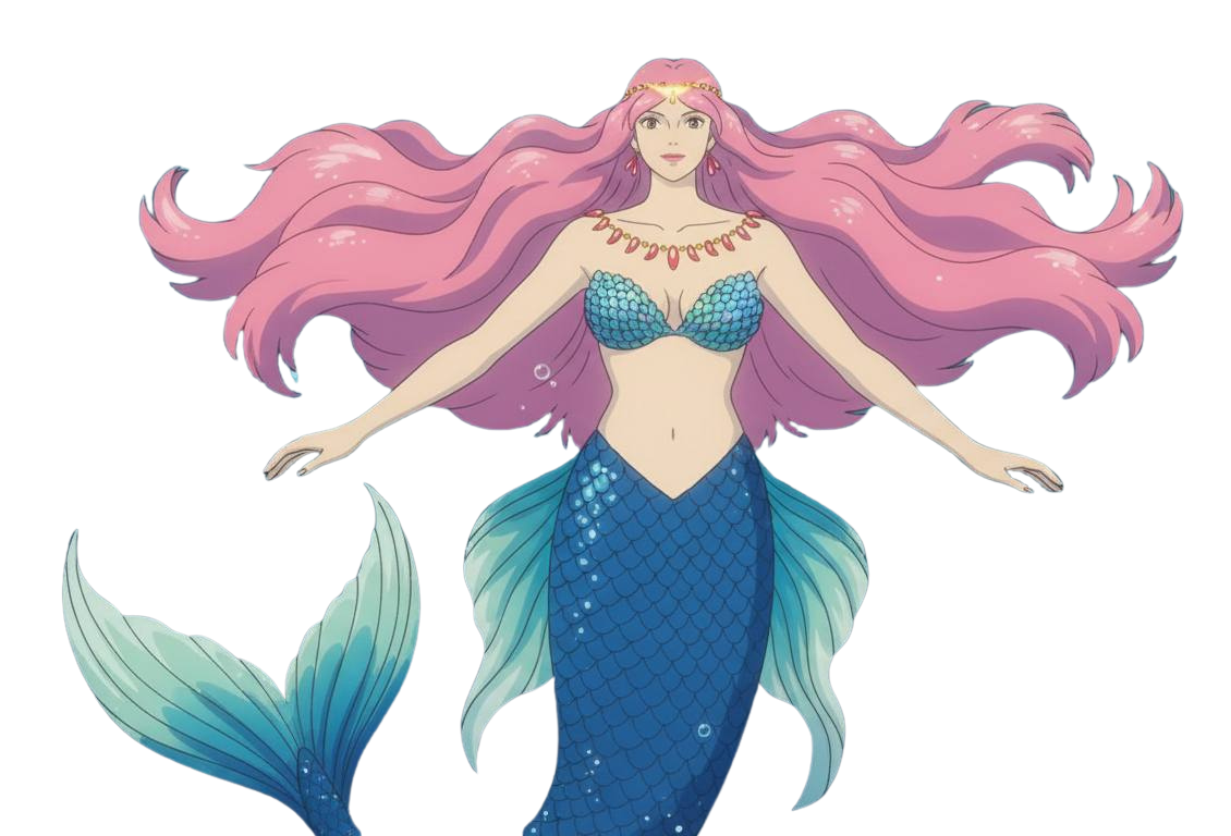 mermaid goddess Blank Meme Template