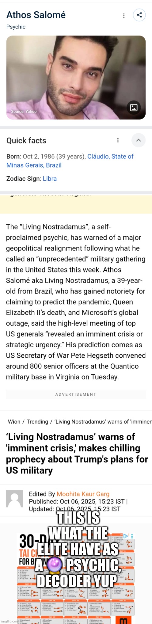 Leftist have a " psychic " on there team ,decode dud | THIS IS WHAT THE ELITE HAVE AS A 🔮 PSYCHIC, DECODER YUP | made w/ Imgflip meme maker