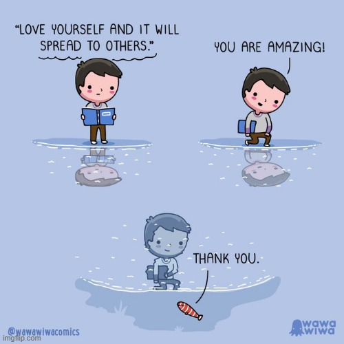 image tagged in book,love,self love,amazing,fish,thank you | made w/ Imgflip meme maker