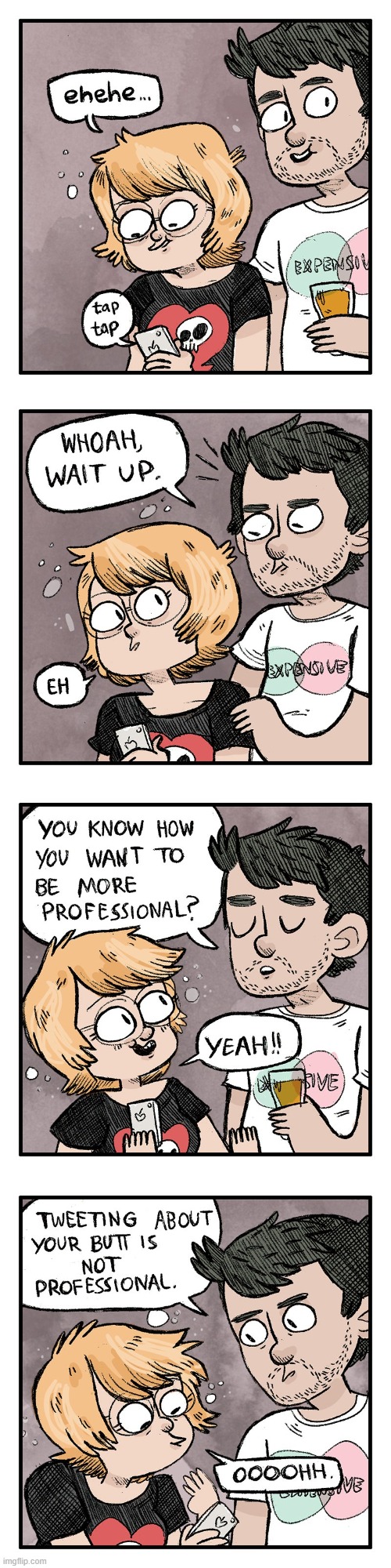 image tagged in twitter,professional,tweeting,butt,unprofessional,lol | made w/ Imgflip meme maker