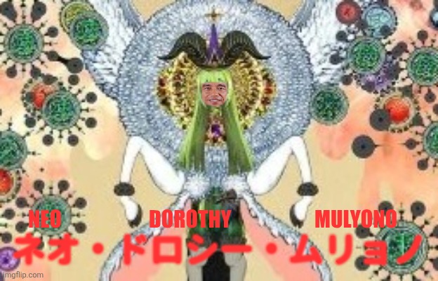 ネオ・ドロシー・ムリョノ; NEO                      DOROTHY                     MULYONO | image tagged in memes,witch,thighs | made w/ Imgflip meme maker