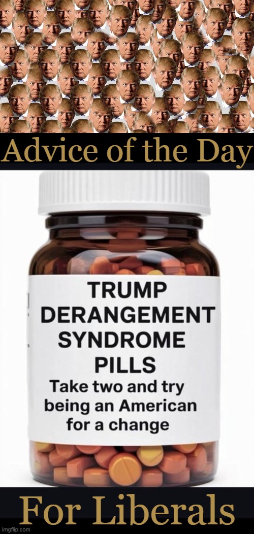 Never underestimate the stupidity of triggered liberal women & the liberal men they lead | Advice of the Day; For Liberals | image tagged in why can't you just be normal,tds,find a cure,trump derangement syndrome,political humor,donald trump approves | made w/ Imgflip meme maker
