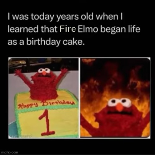 saw this today. idk thought it was interesting | Fire | image tagged in elmo fire | made w/ Imgflip meme maker