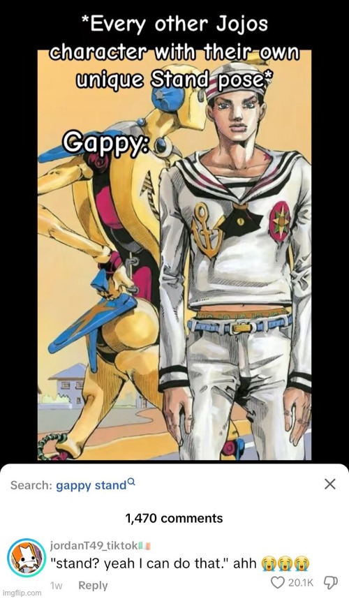 image tagged in jojo's bizarre adventure | made w/ Imgflip meme maker