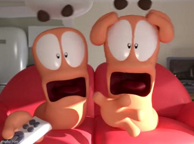 Scared Worms | image tagged in scared worms | made w/ Imgflip meme maker