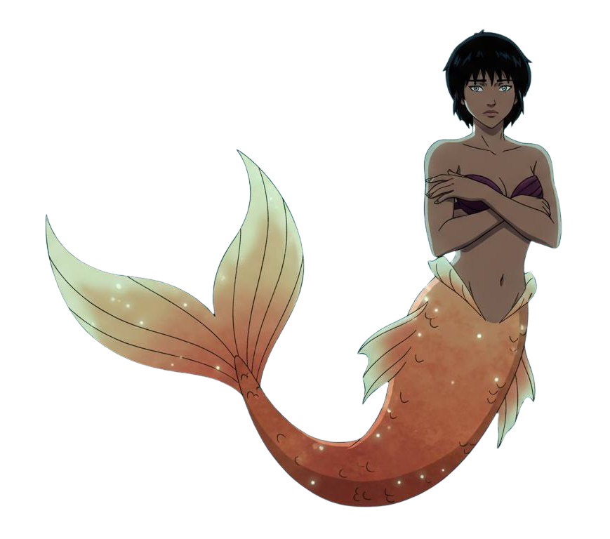 Motoko as a mermaid Blank Meme Template