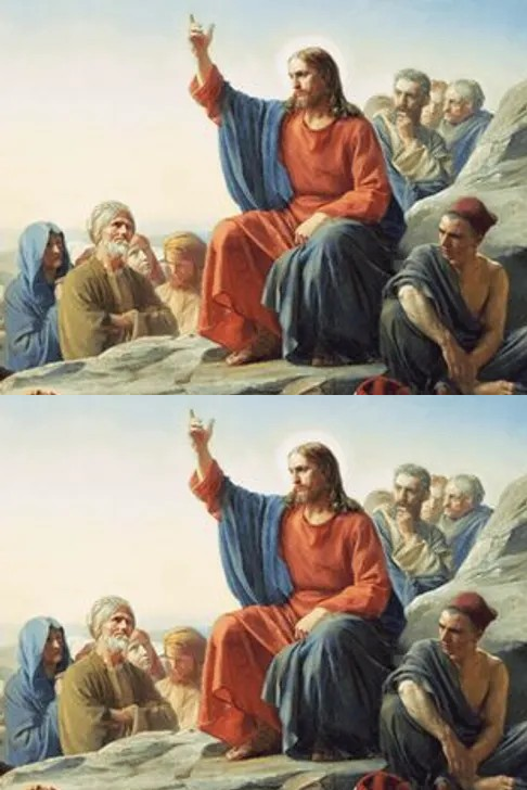 Sermon on the Mount - Carl Heinrich Bloch - Duplicated Blank Meme Template