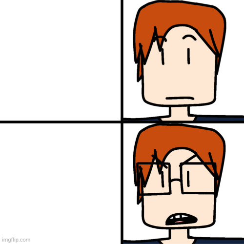 MC with and without glasses | image tagged in mc with and without glasses | made w/ Imgflip meme maker
