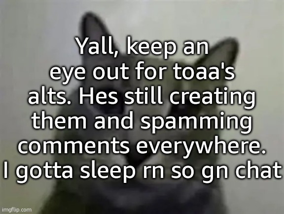 yo got games on yo phone? | Yall, keep an eye out for toaa's alts. Hes still creating them and spamming comments everywhere. I gotta sleep rn so gn chat | image tagged in yo got games on yo phone,ralsei of topic | made w/ Imgflip meme maker