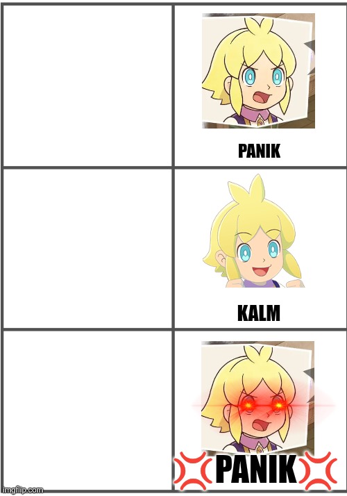 Panik, Kalm, Panik (Lumis-San VER.) Blank Meme Template