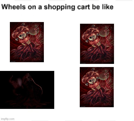 Regretevator meme lol | image tagged in wheels on a shopping cart be like | made w/ Imgflip meme maker