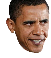 angry obama head Meme Template