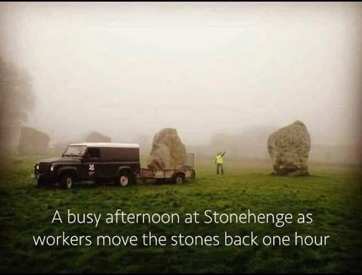Stonehenge daylight savings time meme Blank Meme Template