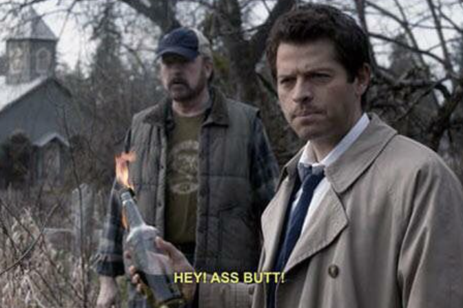 Castiel Ass Butt! Blank Meme Template