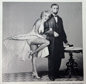 photo of abe lincoln and marylin monroe Blank Meme Template