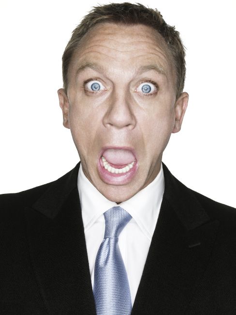 shocked james bond Blank Meme Template