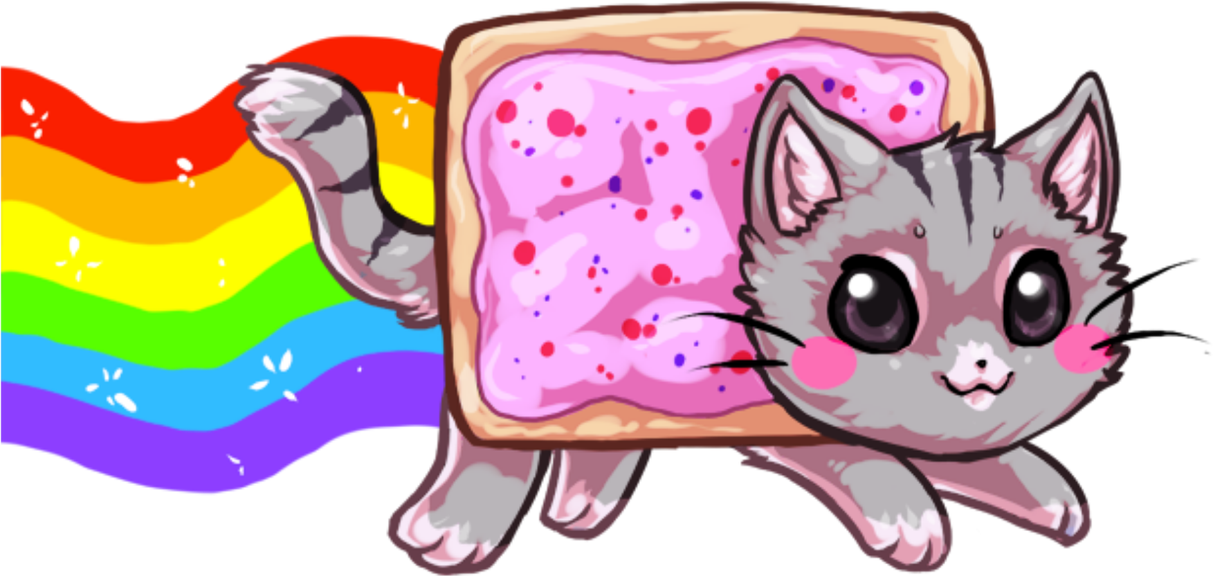 High Quality nyan cat too realistic? Blank Meme Template