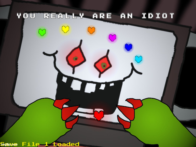 Day 2 of making drawing (Omega Flowey) | made w/ Imgflip meme maker