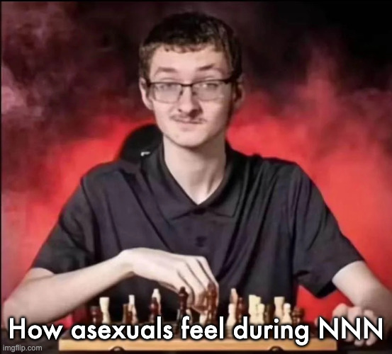 checkmate | How asexuals feel during NNN | image tagged in checkmate | made w/ Imgflip meme maker